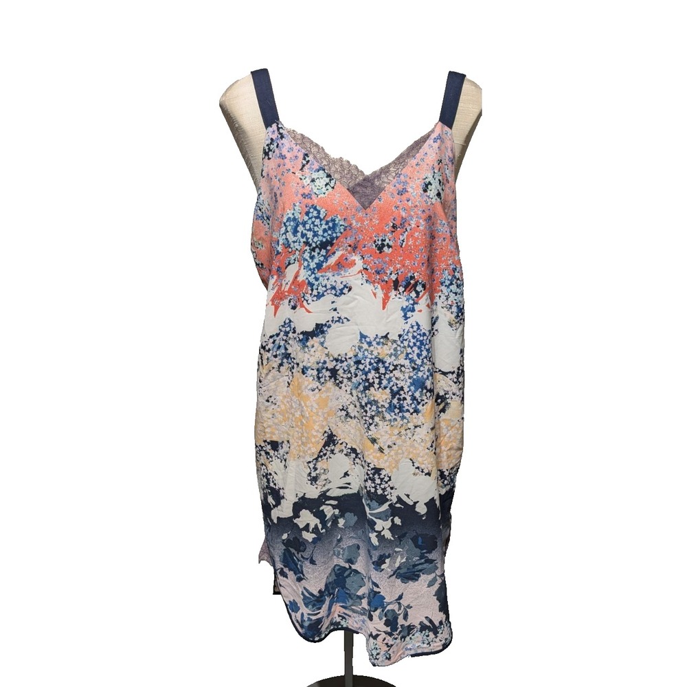 ADELYN RAE FRANCES FLOWER 90s SLEEK CHIC SLIP DRESS  L Y2K  whimsigoth Fairy